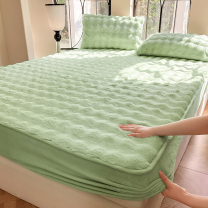 SELIA™ ふわもこ冬用ボックスシーツ — 厚手・あったか仕様